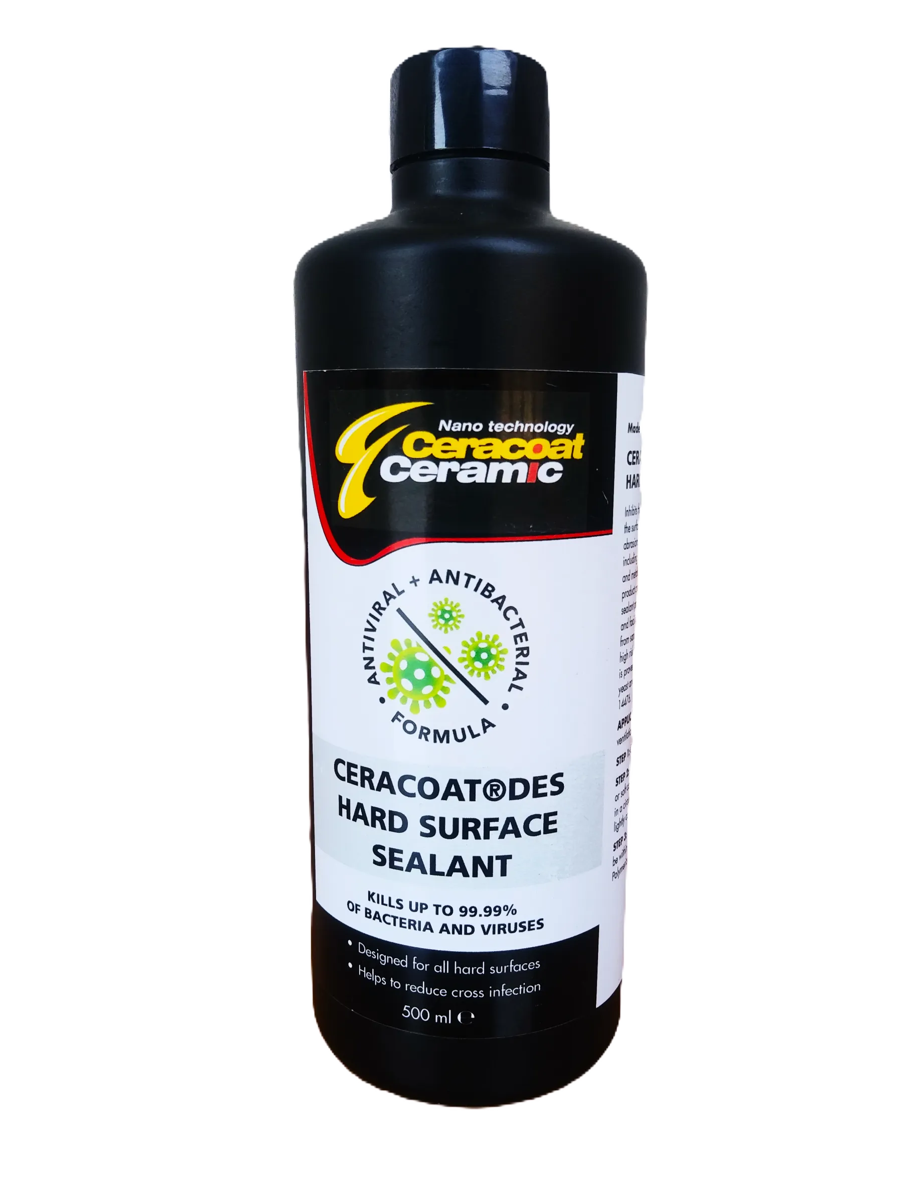 CERACOAT DES long-lasting (6 months) hard surface coating (50m2) anti-bacteria + anti-virus 500ml